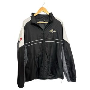 Dunbrooke Black and Gray Windbreaker with Ravens Logo